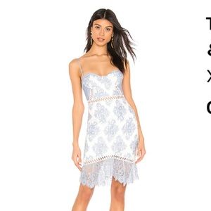 Timantha Mini Dress In Blue and White NBD Revolve